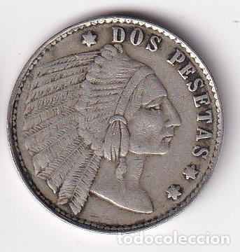 Monedas locales: FICHA DE 2 PESETAS DEL CASINO FOMENTO DE BARCELONA (INDIO) (MONEDA-COIN)