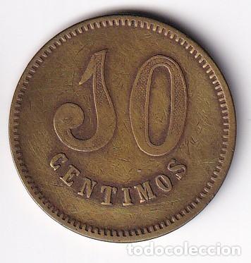 Monedas locales: FICHA DE 10 CENTIMOS DE LA COOPERATIVA PANADERIA MUTUA DE VICH (VIC) (MONEDA-COIN)