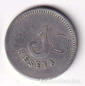 Monedas locales: FICHA DE 1 PESETA DE LA COOPERATIVA PANADERIA MUTUA DE VICH (VIC) (MONEDA-COIN)
