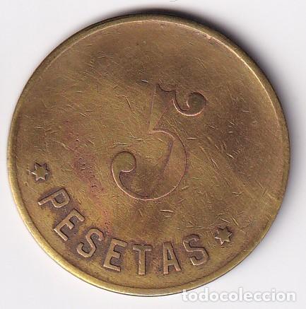Monedas locales: FICHA DE 5 PESETAS DE LA COOPERATIVA PANADERIA MUTUA DE VICH (VIC) (MONEDA-COIN)