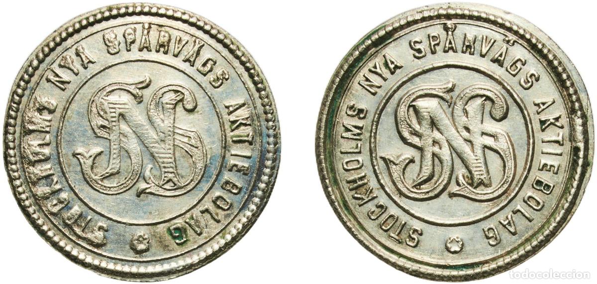 Monedas locales: Sweden ND Token - Stockholms Nya Sp&aring;rv&auml;gs Aktiebolag White metal 1.23g UNC TC 332264 WTTP 820KR
