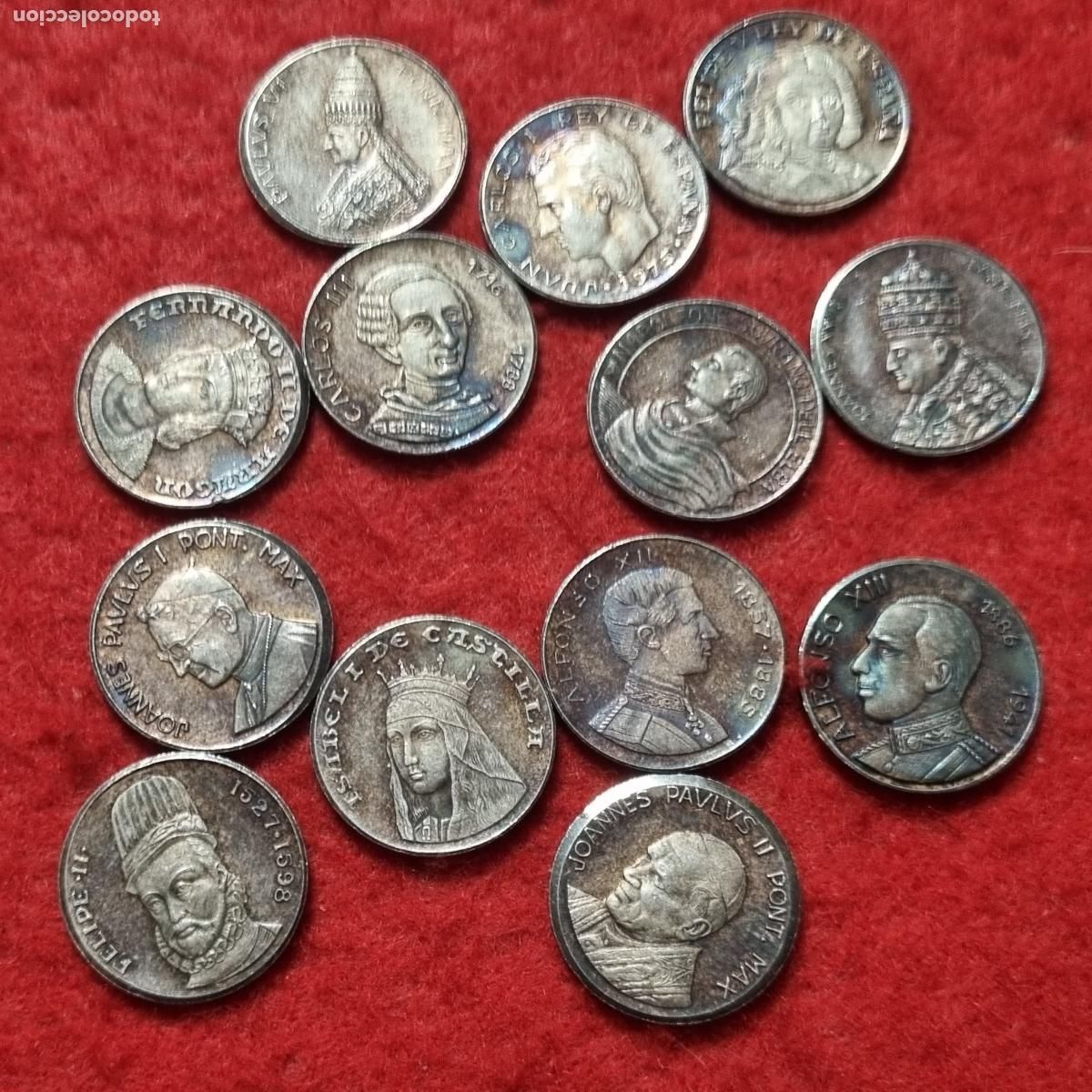 Monedas locales: LOTE ARRAS DE PLATA 13 MONEDAS CONMEMORATIVAS PESO 28-29 GRAMOS ORIGINAL M1115