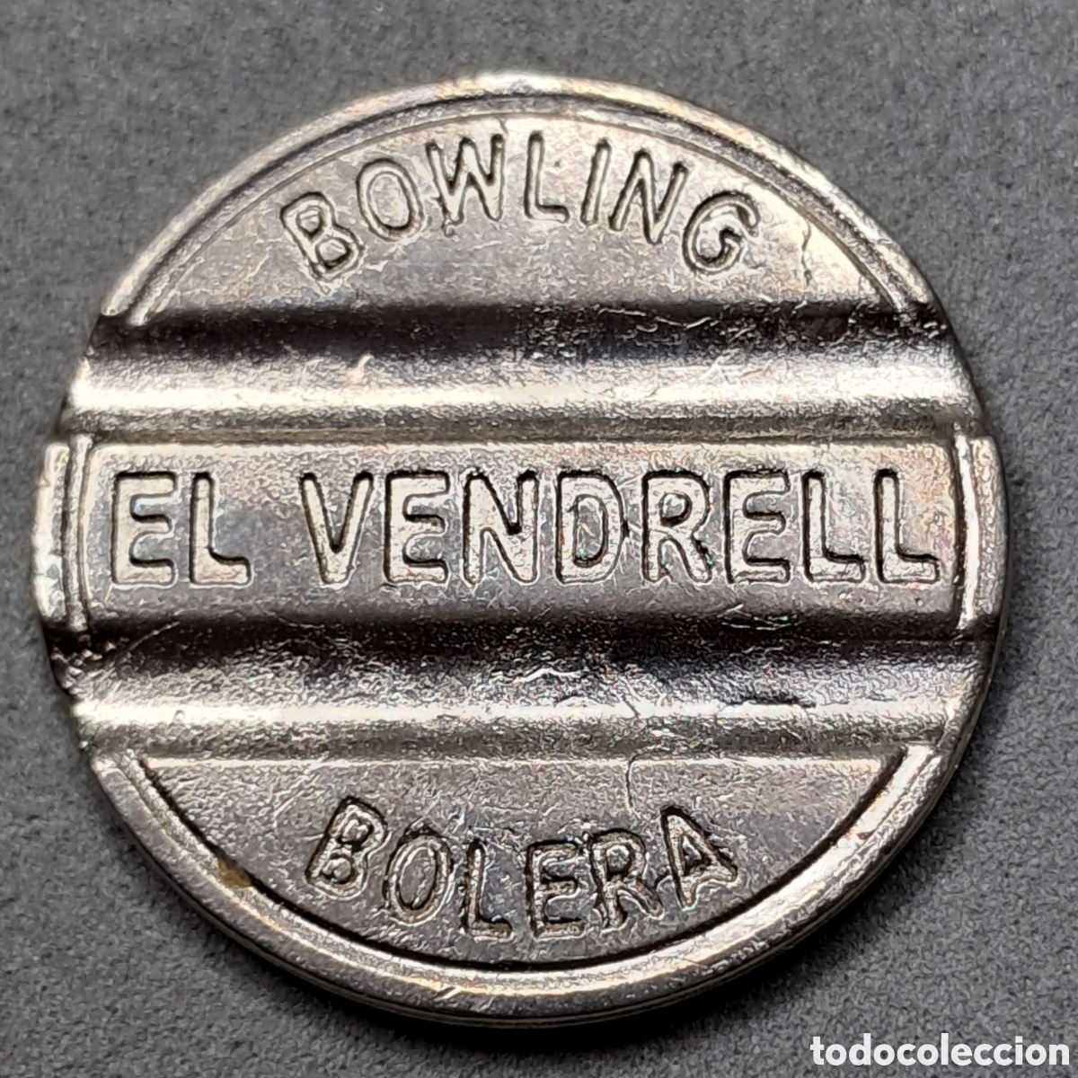 Monedas locales: Ficha, Token, Jet&oacute;n de el Bowling El Vendrell, Bolera - Foto 1
