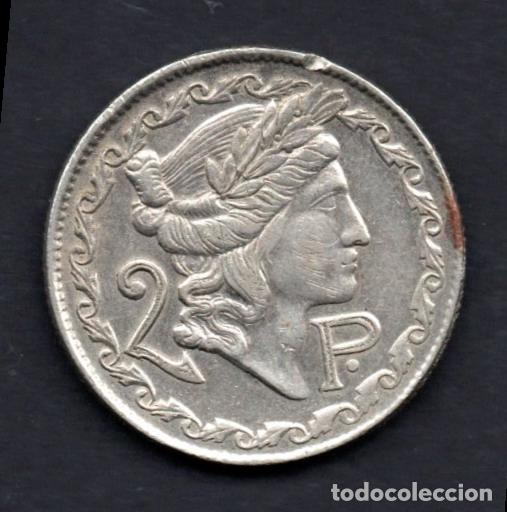 Monedas locales: FICHA DE CASINO A IDENTIFICAR - 2 PESETAS
