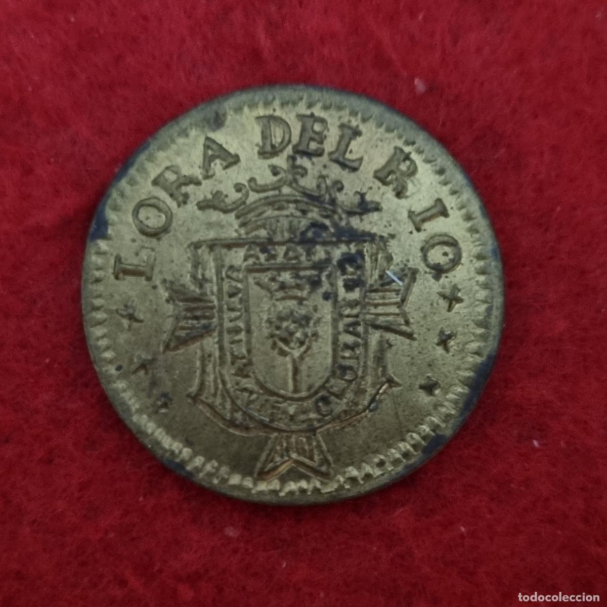 Local Coins: MONEDA LOCAL GUERRA CIVIL LORA DEL RIO 25 CENTIMOS CURSO ANTIGUA REPRODUCCION C39