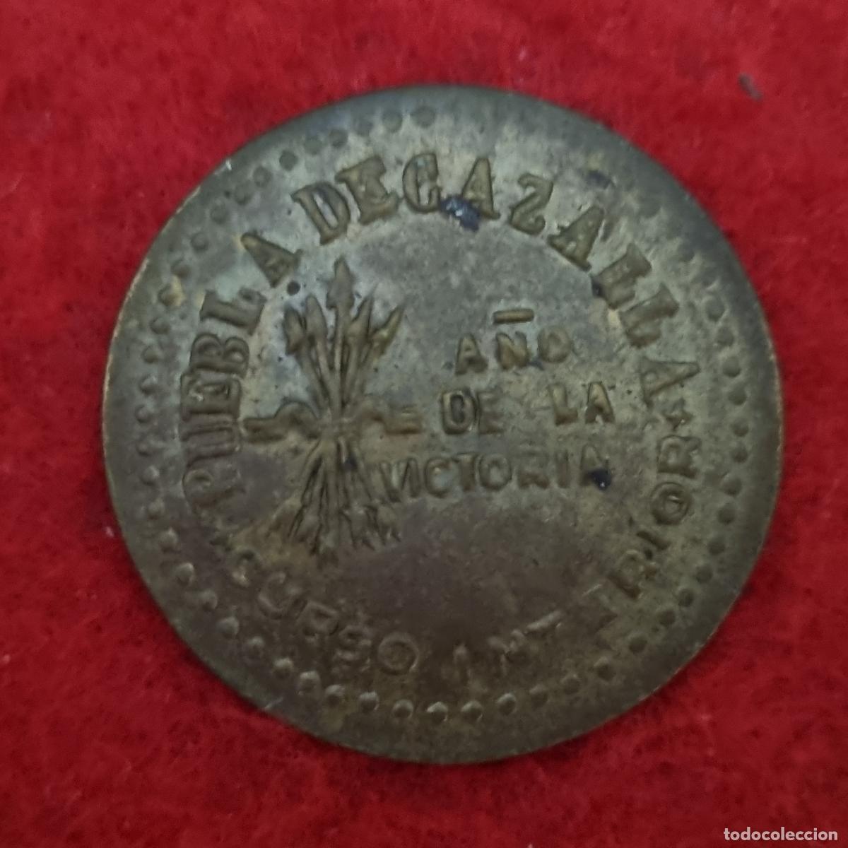 Monedas locales: MONEDA LOCAL GUERRA CIVIL PUEBLA DE CAZALLA 25 CENTIMOS INTERIOR MBC ORIGINAL C39