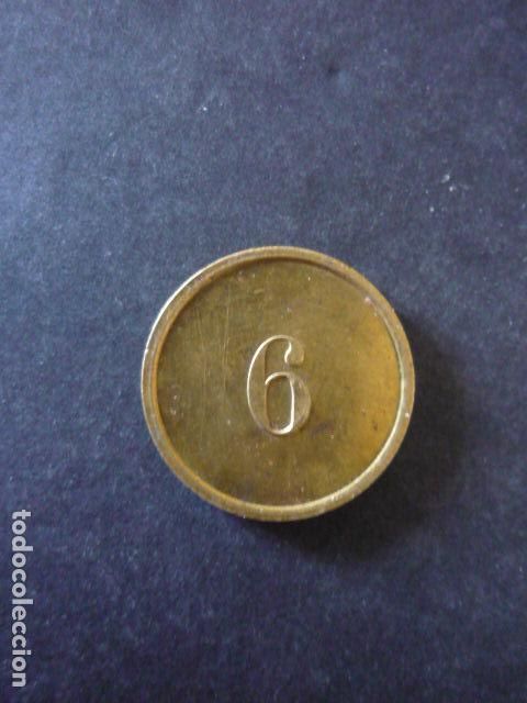 Monedas locales: FICHA DE CASINO VALOR 6 - Foto 2