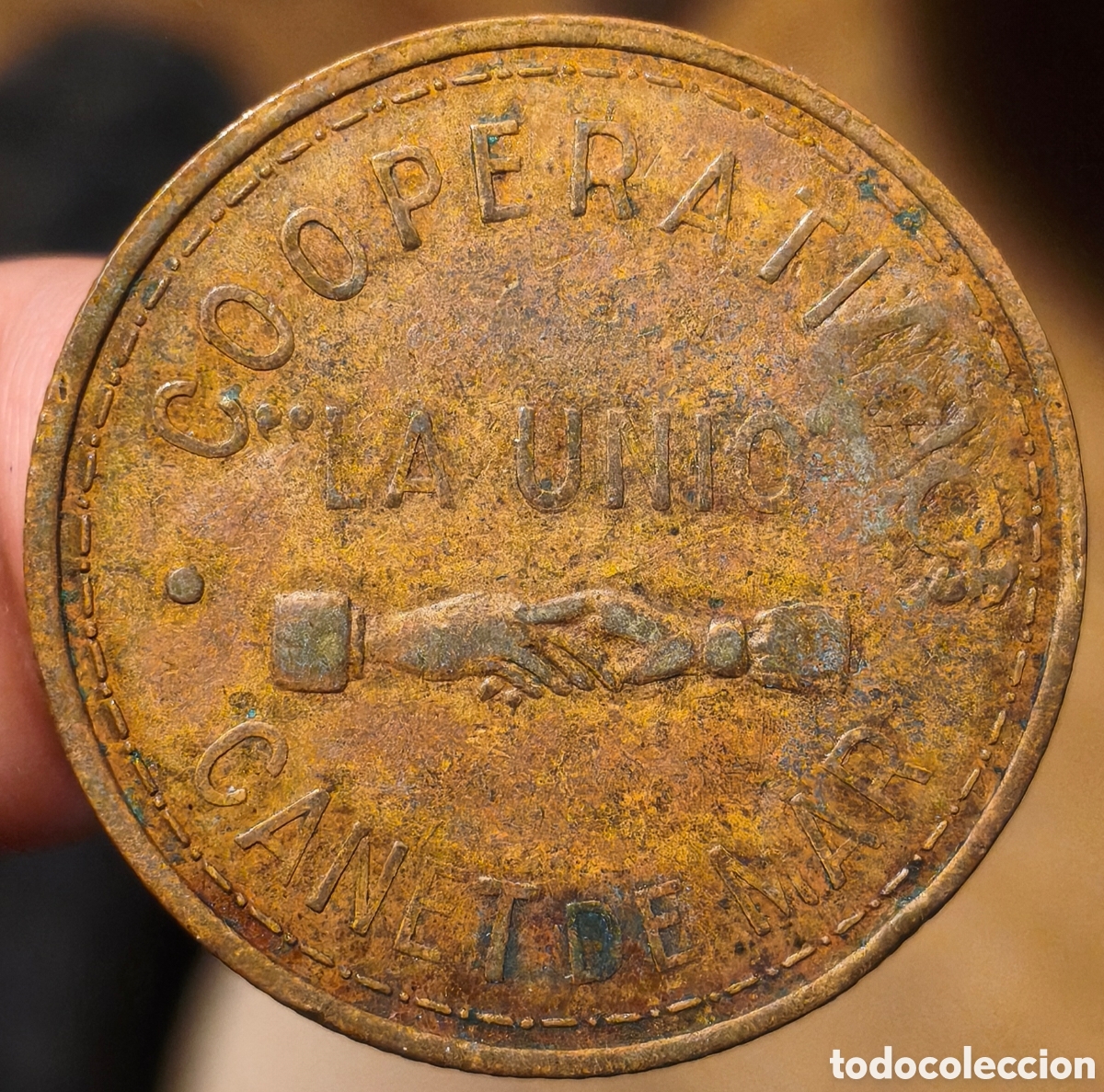 Monedas locales: AL407v - Cooperativa La Uni&oacute; - Canet de Mar - 25 pesetas