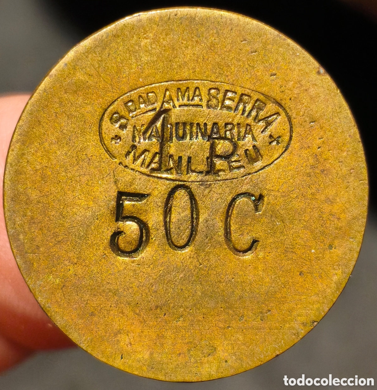 Monedas locales: AL2955v (AL NO CAT) - Sociedad an&oacute;nima Serra - Manlleu - 1 peseta