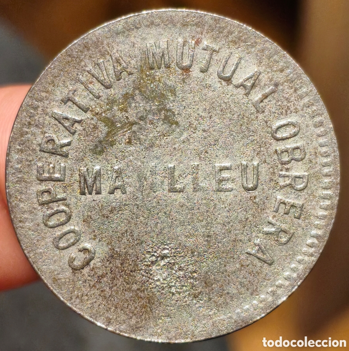 Monedas locales: AL2962 - Cooperativa Mutual Obrera - Manlleu - 5 pesetas