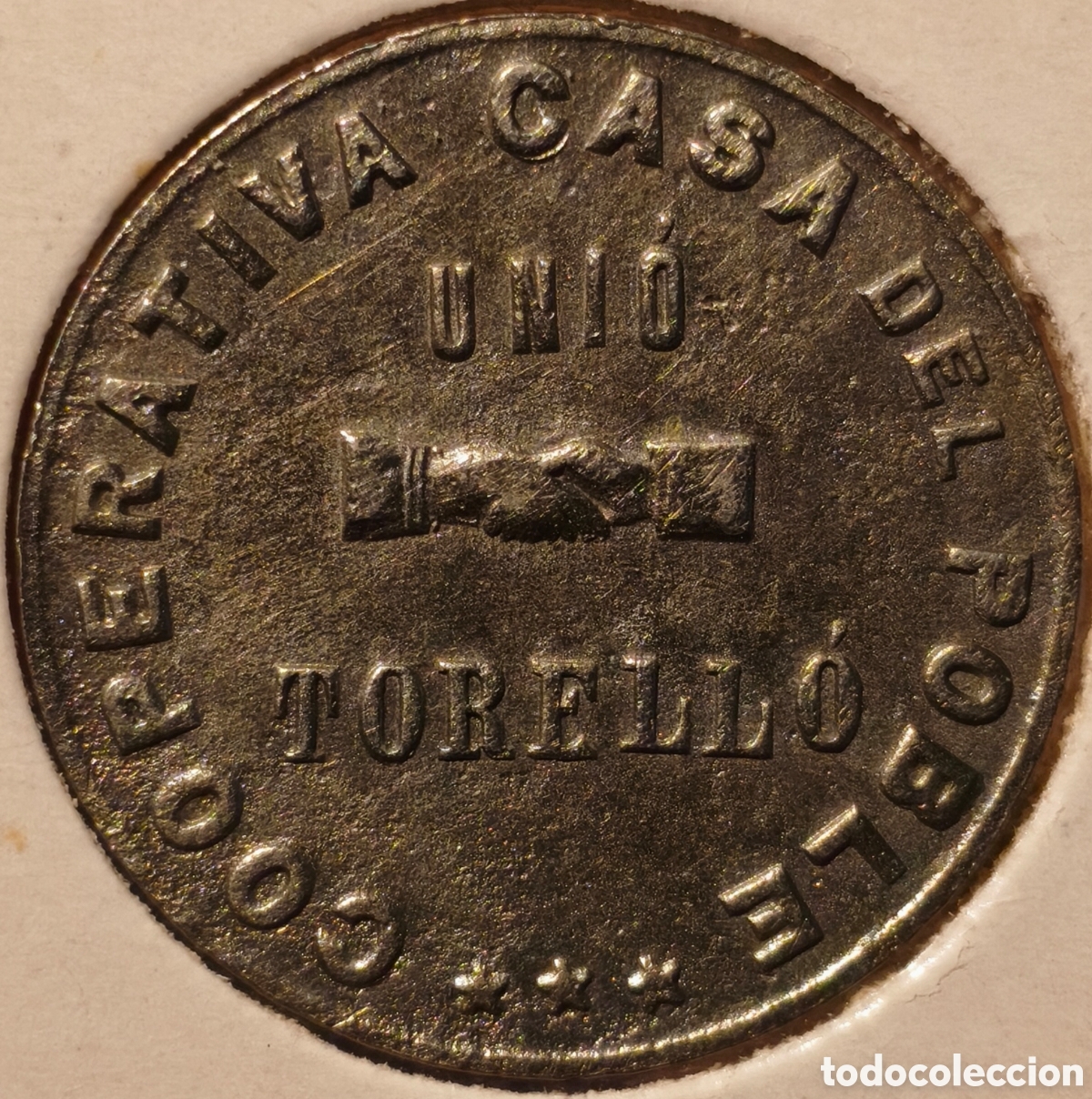 Monedas locales: AL3027 - Cooperativa Casa del Pueblo - Torell&oacute; (Barcelona) - 1 peseta