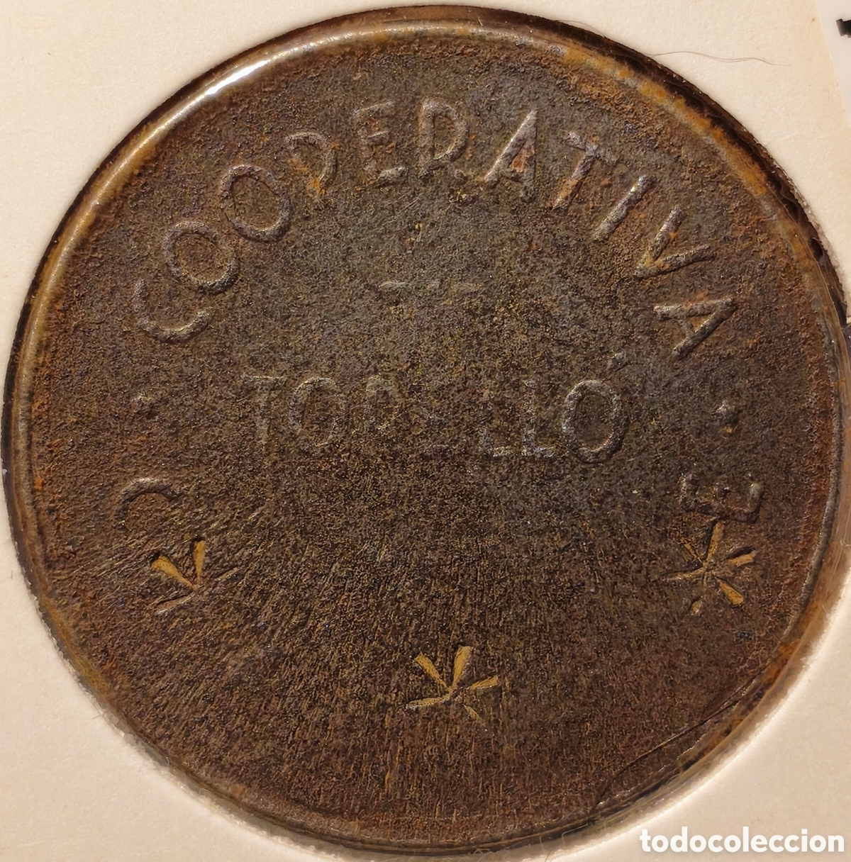 Monedas locales: AL3030v - Cooperativa Casa del Pueblo - Torell&oacute; (Barcelona) - 5 pesetas