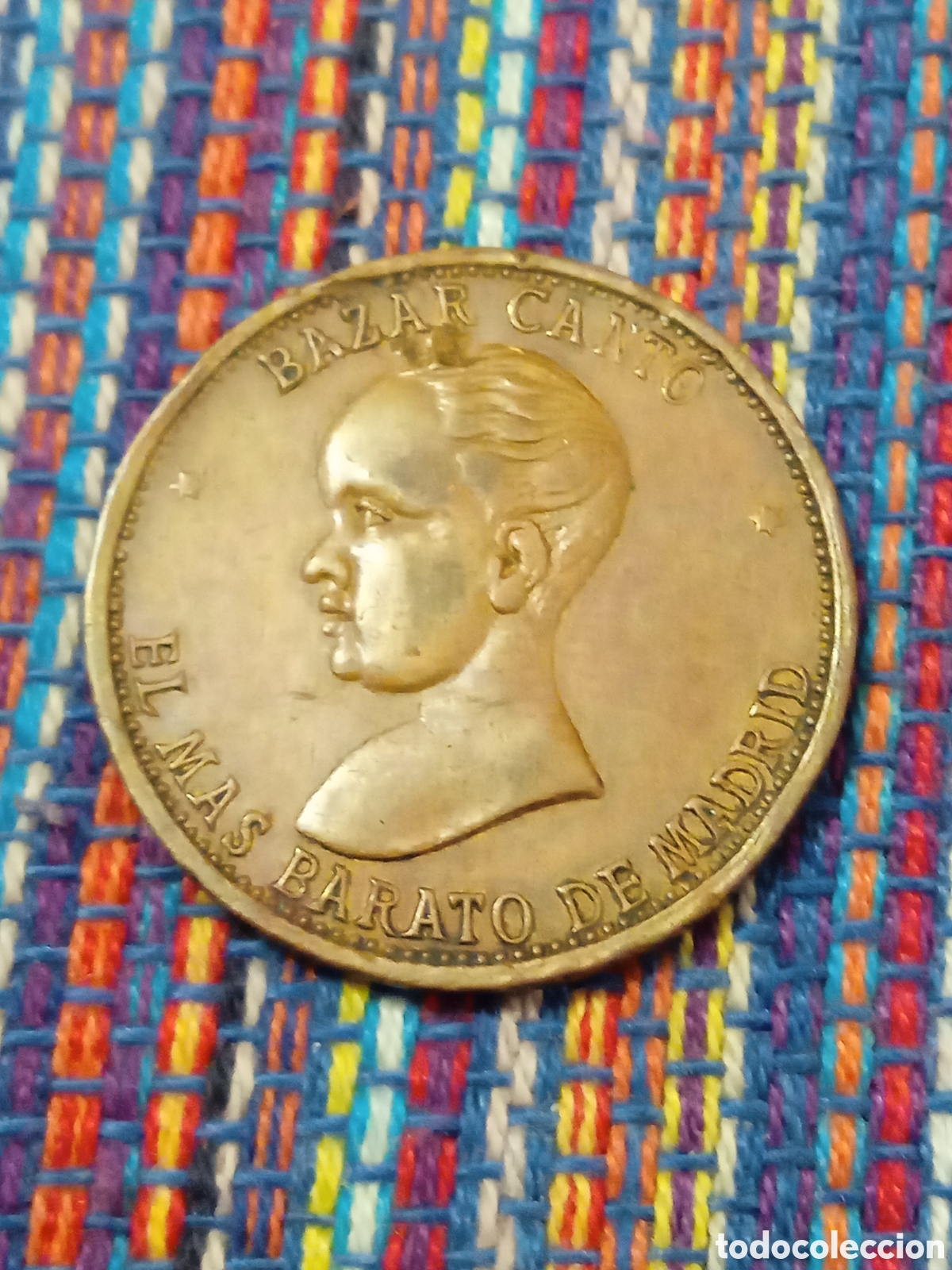 Monedas locales: FICHA BAZAR CANTO MADRID. 1891.