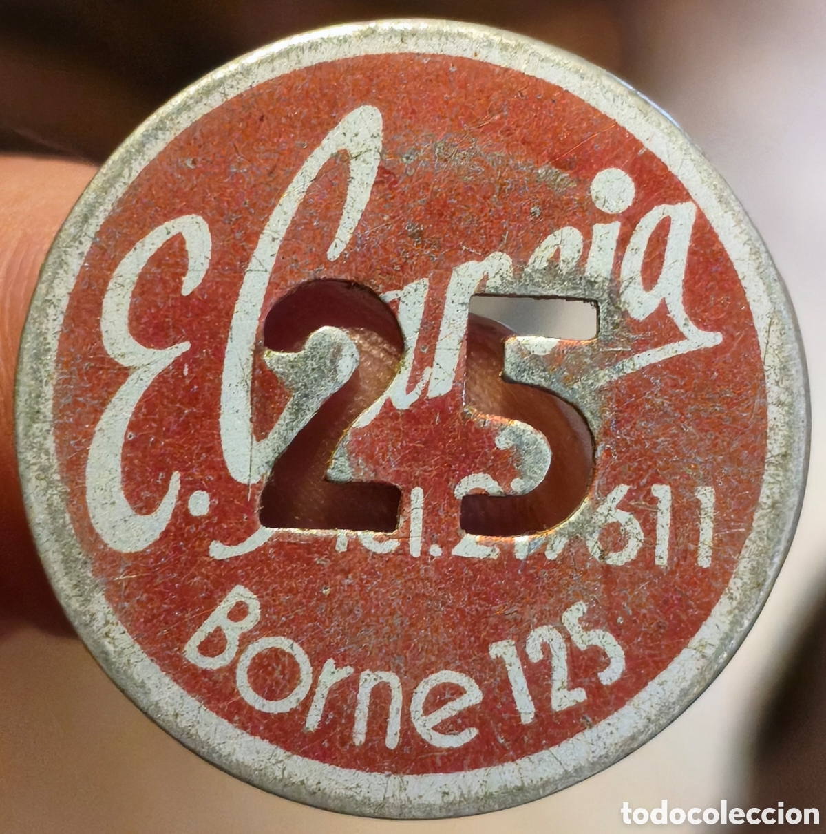 Monedas locales: BORNE - Ficha de E. Garc&iacute;a - 25 pesetas