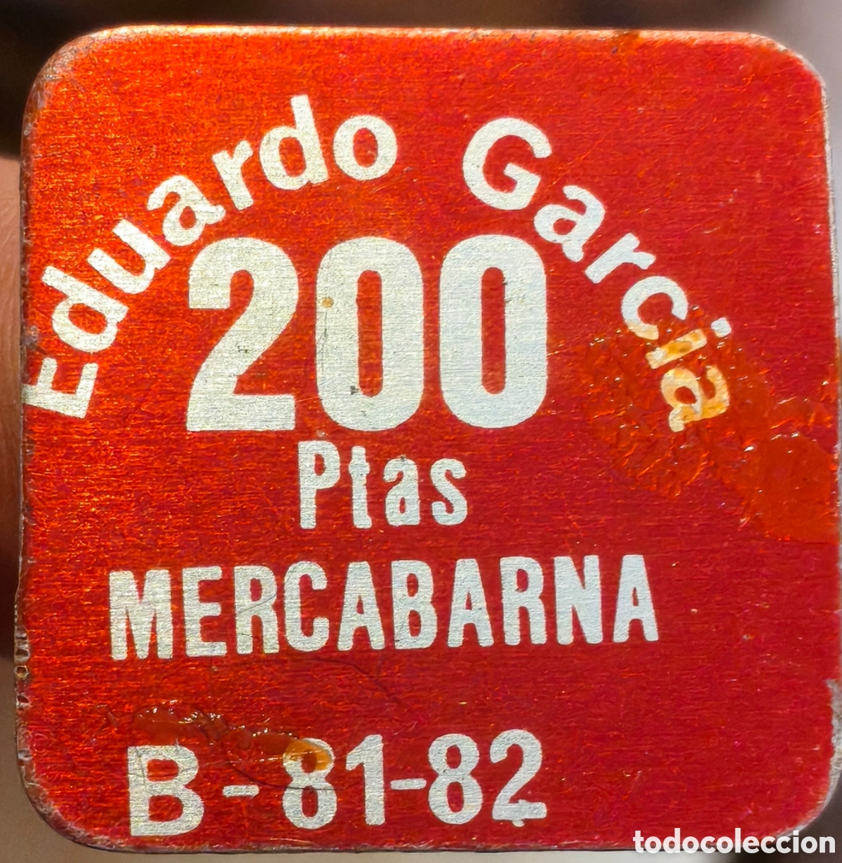 Monedas locales: BORNE - Ficha de Eduardo Garc&iacute;a - 200 pesetas