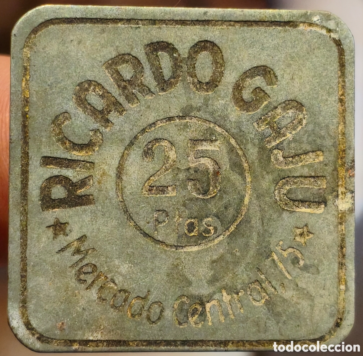 Monedas locales: BORNE - Ficha de Ricardo Gaju - 25 pesetas