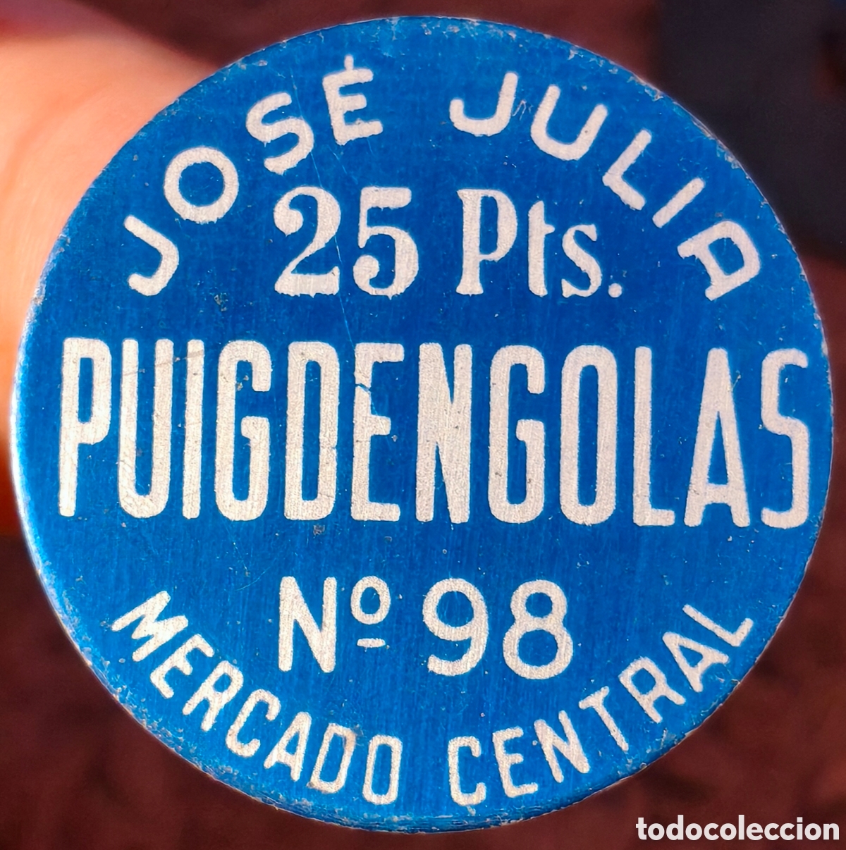 Monedas locales: BORNE - Ficha de Jos&eacute; Julia - 25 pesetas