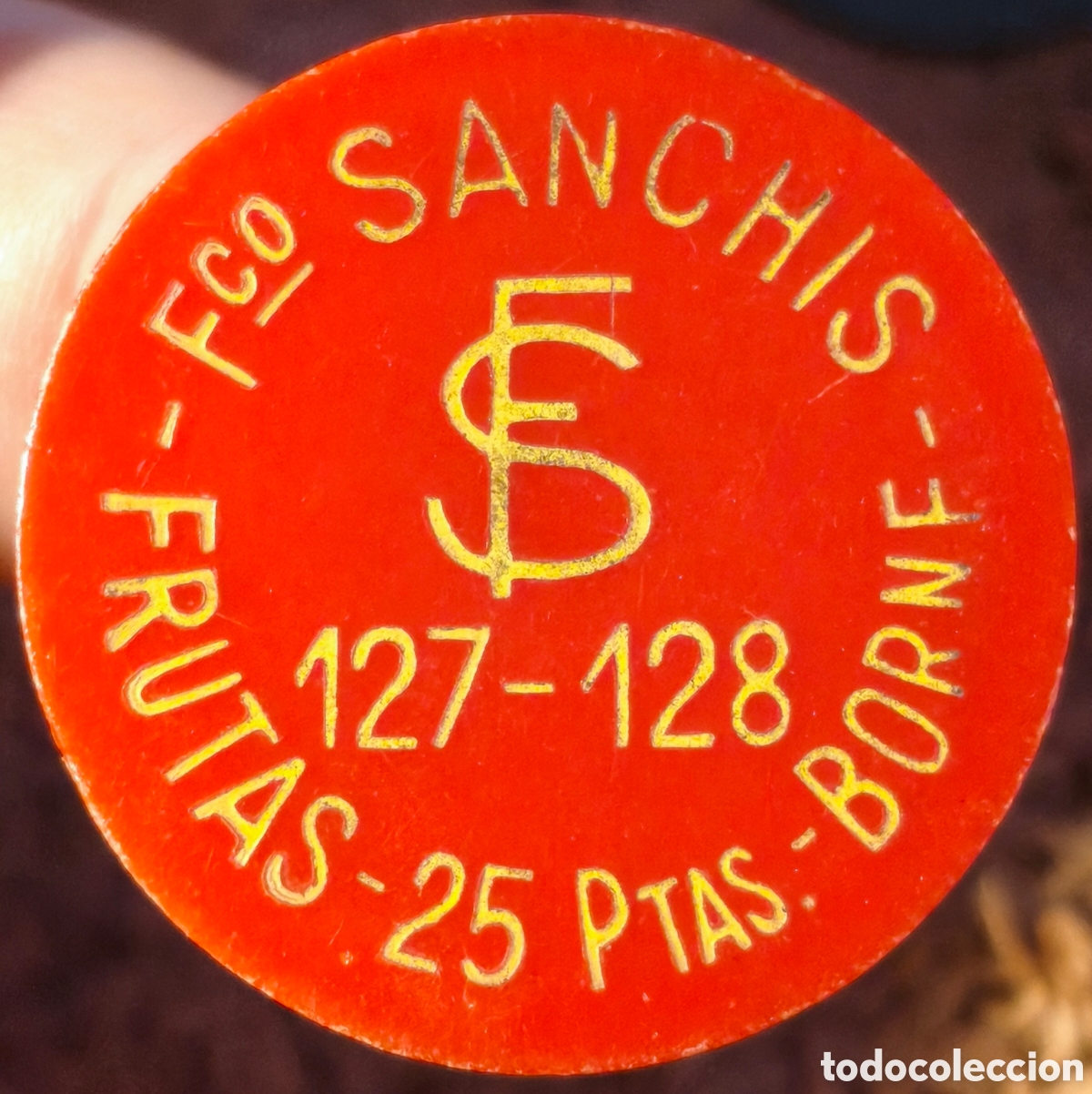 Monedas locales: BORNE - Ficha de Fco Sanchis - 25 pesetas