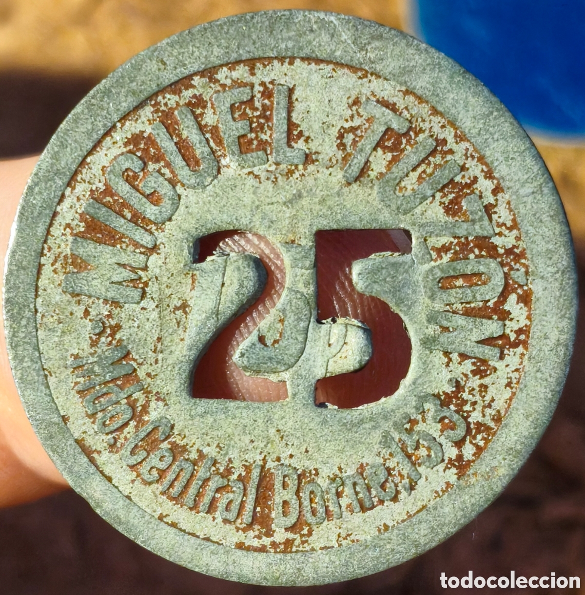 Monedas locales: BORNE - Ficha de Miguel Tuzon - 25 pesetas