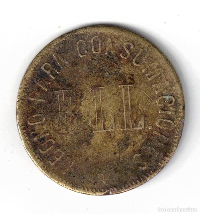 Monedas locales: FICHA COMERCIAL ABONO PARA CONSUMACIONES BLL 10 CENTIMOS