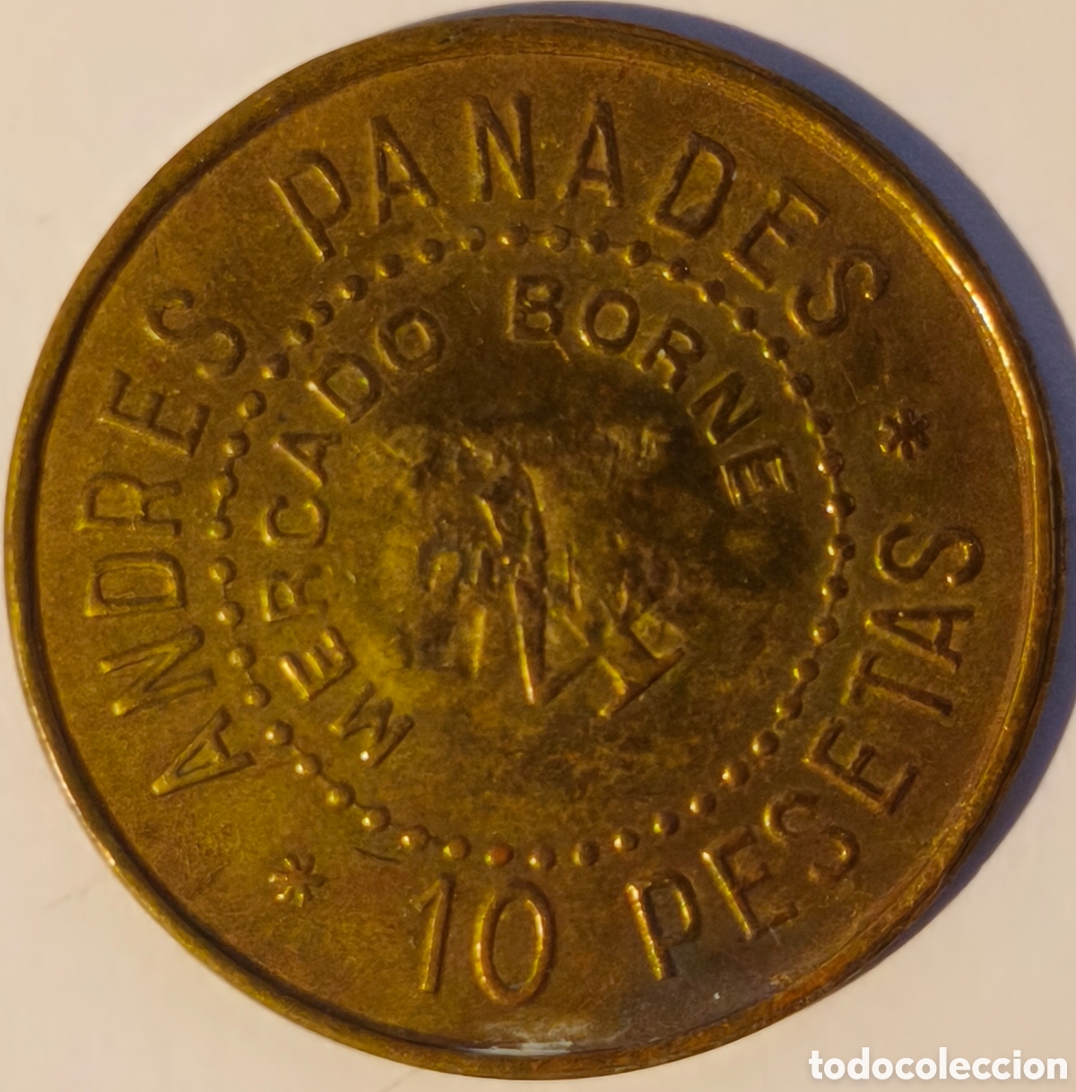 Monedas locales: BORNE - Ficha de Andr&eacute;s Panad&eacute;s - 10 pesetas