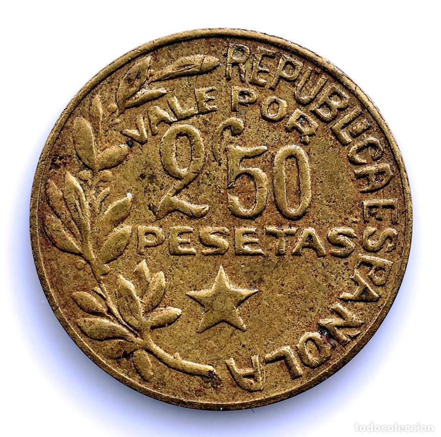Monedas locales: Spain-Guerra civil. Consejos Municipales de Menorca 2,5 pesetas 1937. EBC-/XF-