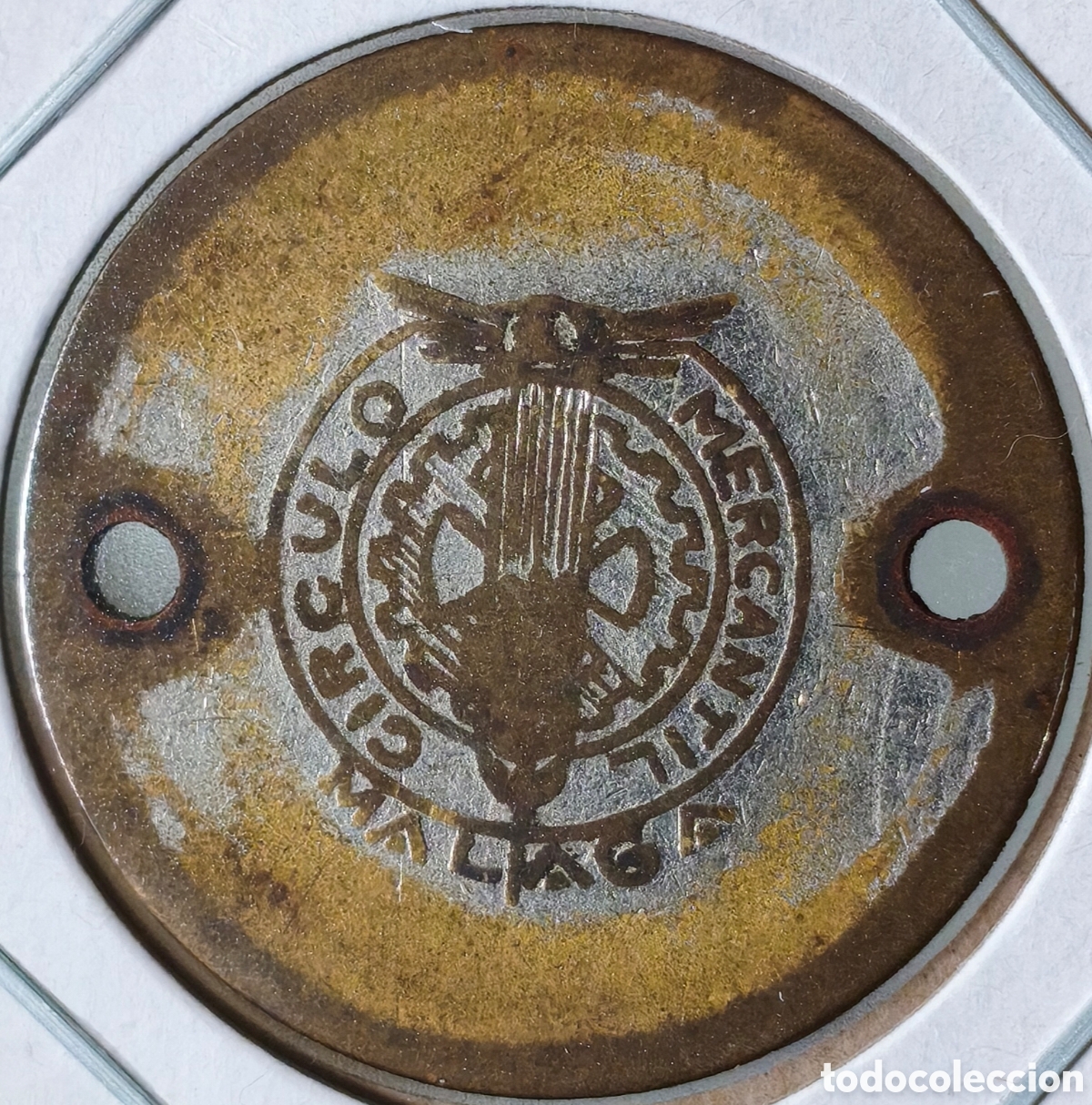 Monedas locales: Ficha del Circulo Mercantil de M&aacute;laga - 25 pesetas