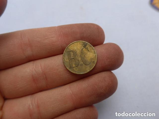 Monedas locales: Antigua ficha BC a identificar, original, tipo moneda