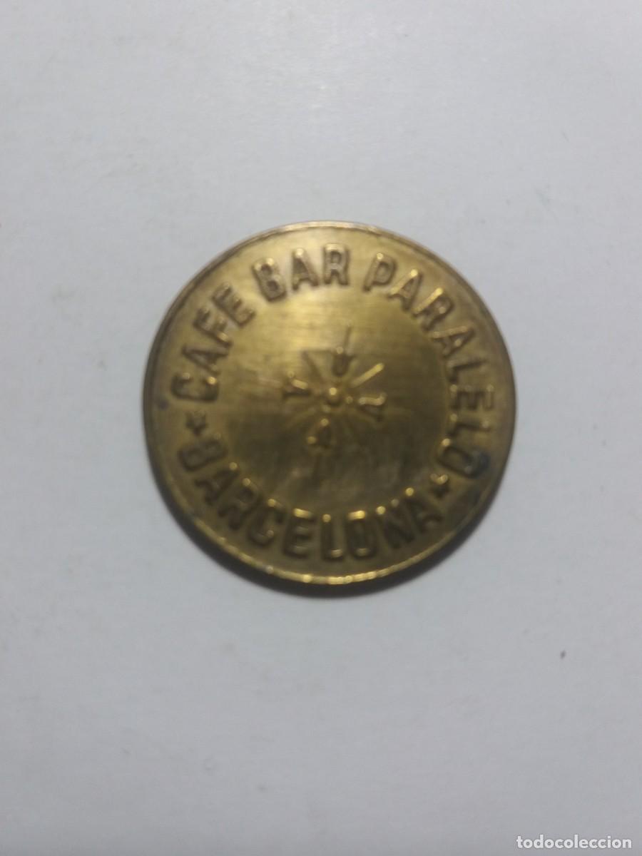 Monedas locales: Ficha Cooperativa 25 C&eacute;ntimos CAFE BAR PARALELO Barcelona