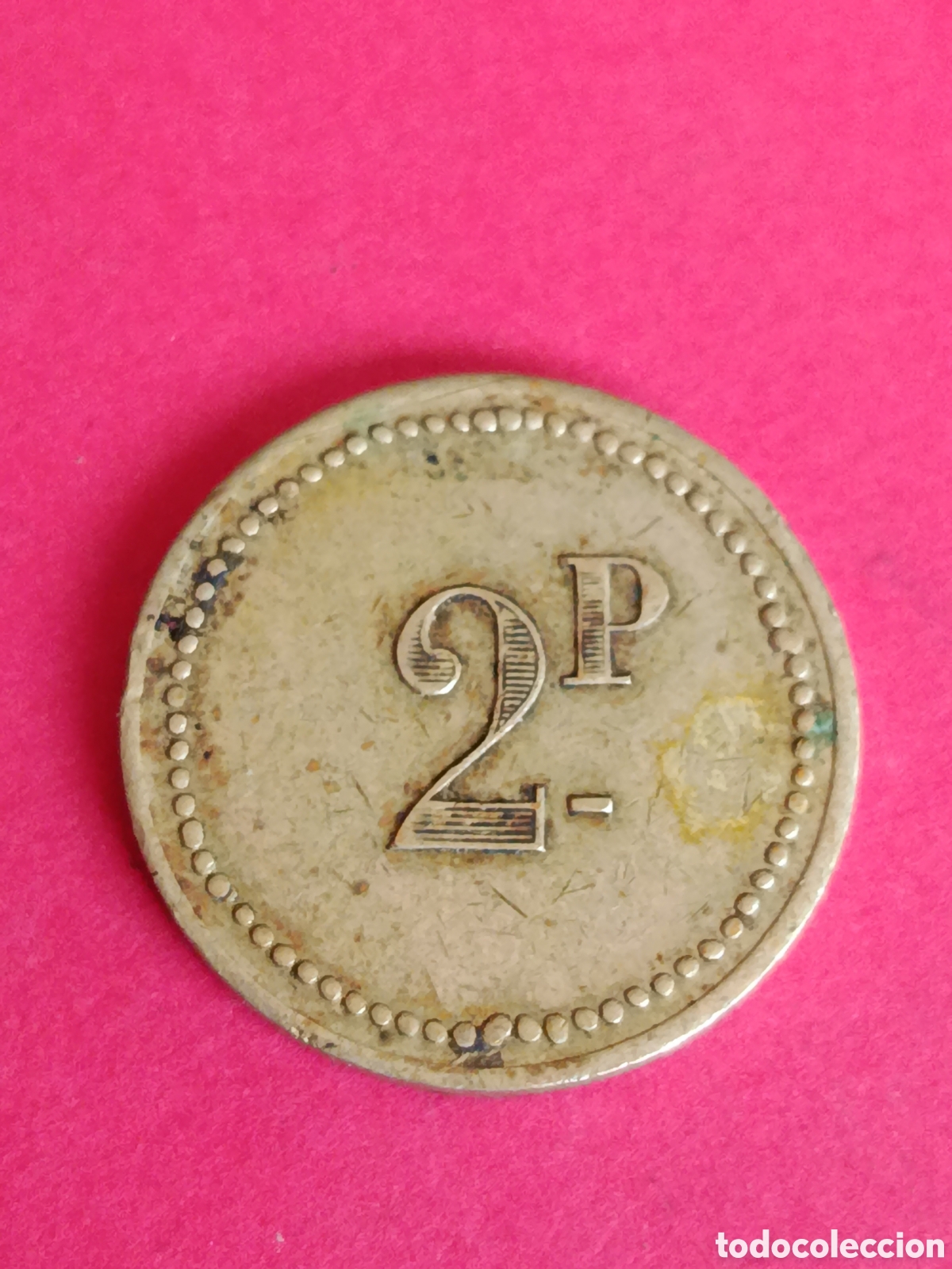 Monedas locales: ANTIGUA FICHA DE CASINO O CONSUMO. 2,8 CM.