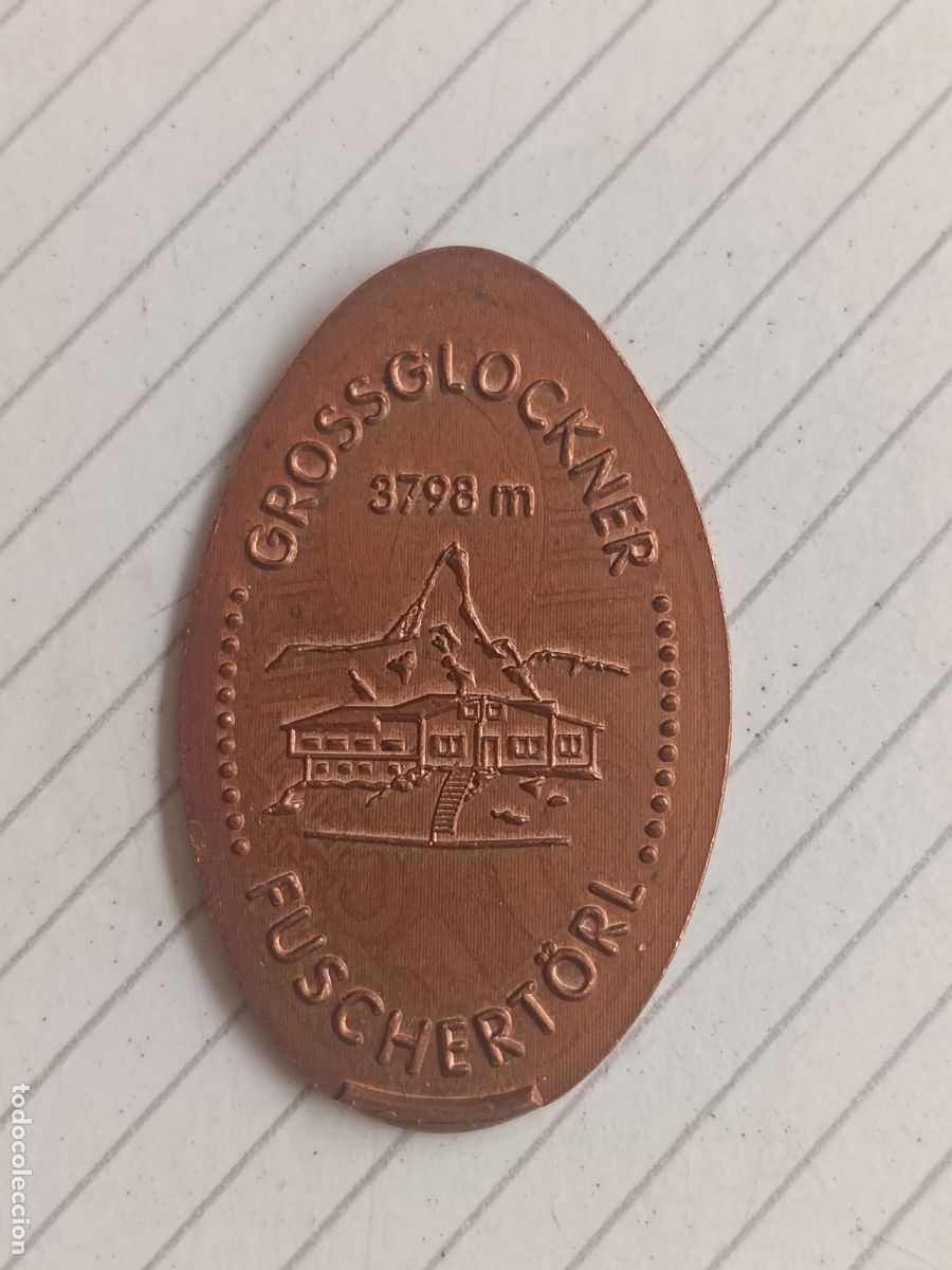 Monedas locales: Grossglockner, Austria, ficha enlongada