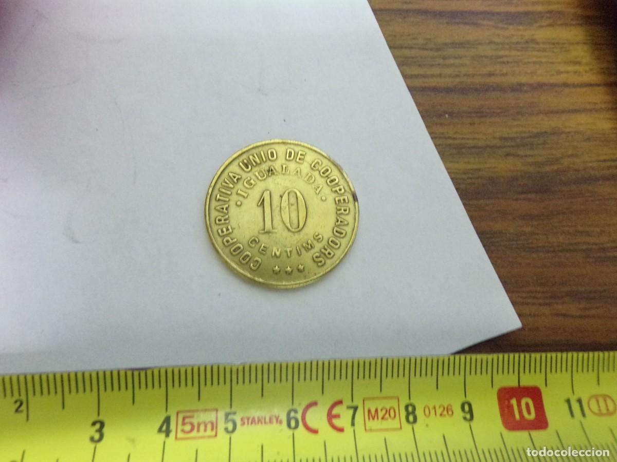 Monedas locales: moneda local guerra civil 10 centims igualada 1937 cooperativa unio en gran estado conservacion
