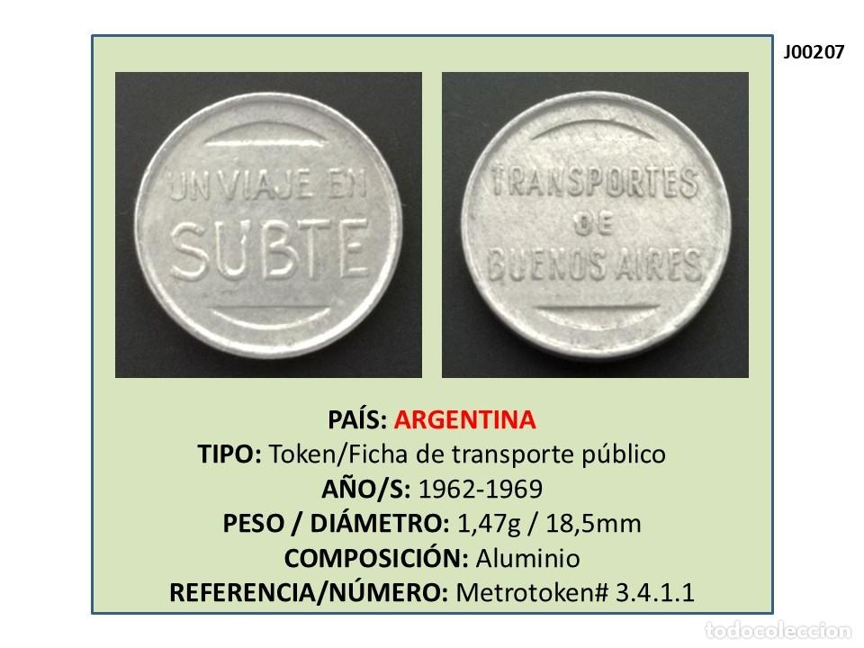 Monedas locales: TOKEN UN VIAJE EN SUBTE (ARGENTINA)