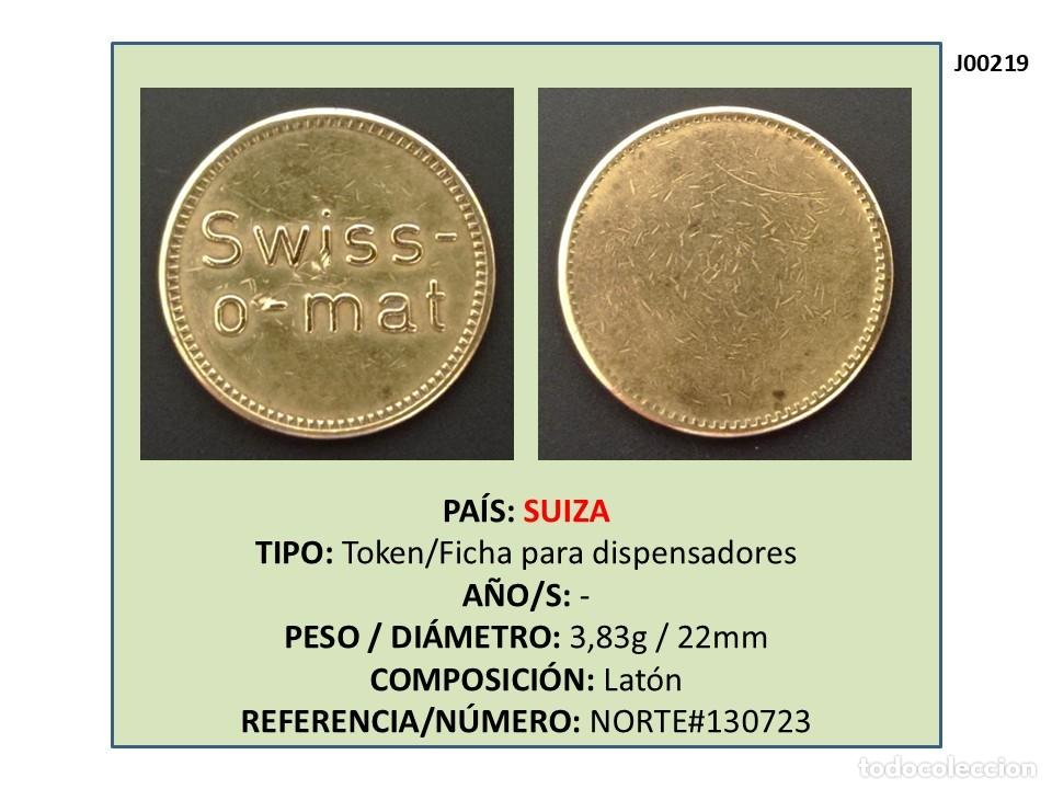 Monedas locales: TOKEN SWISS-O-MAT (SUIZA)