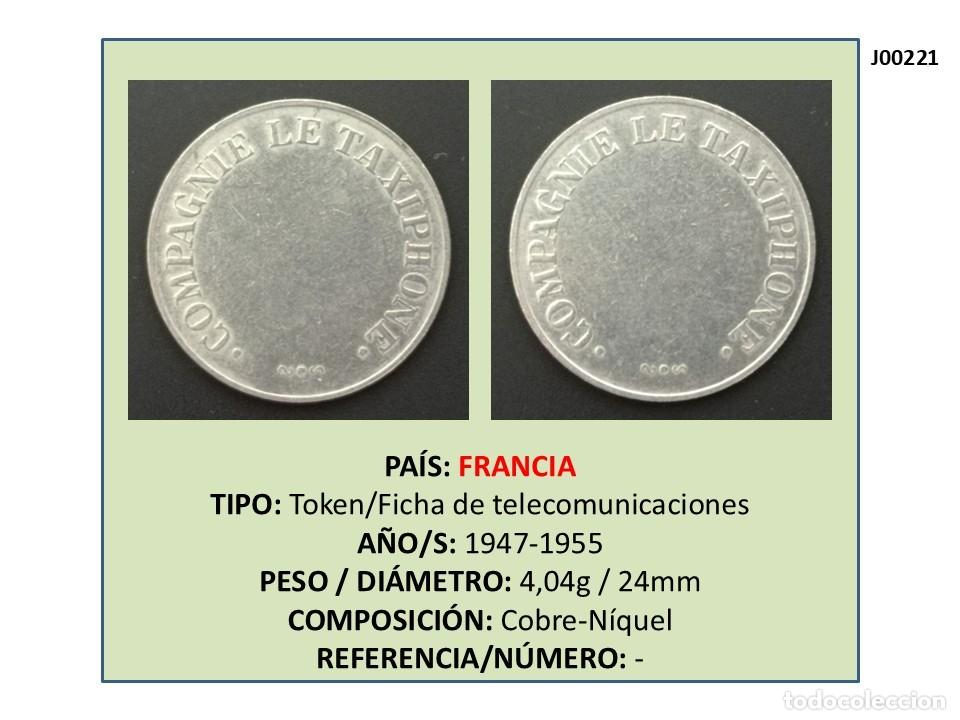 Monedas locales: TOKEN COMPAGNIE LE TAXIPHONE (FRANCIA)