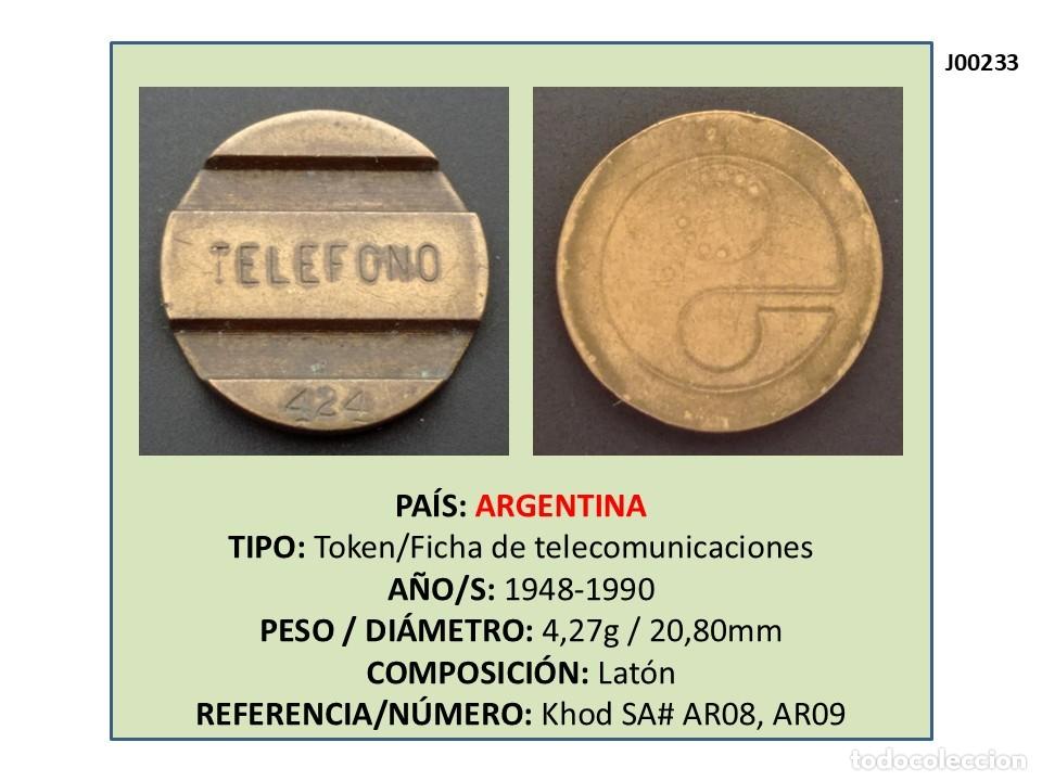 Monedas locales: TOKEN TELEFONO (ENTEL - 424) (ARGENTINA)