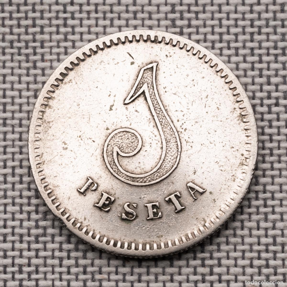 Monedas locales: 1 peseta ficha Cooperativa Catalana a identificar