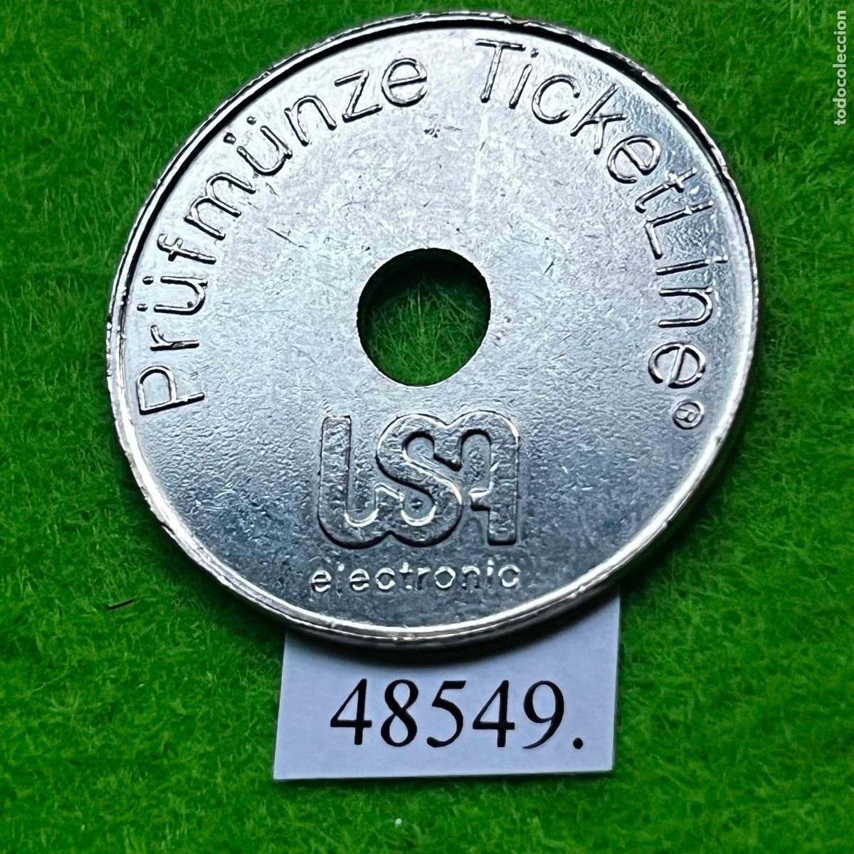 Monedas locales: Ficha, LSA electronic Check coin ticket Line, token , jeton