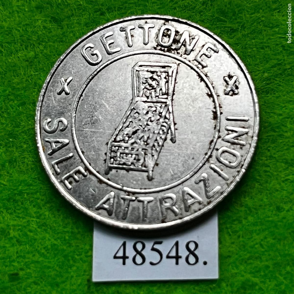 Monedas locales: Ficha Italia, juegos recreativos, Arcade, Gettone Sala Attrazioni, token , jeton