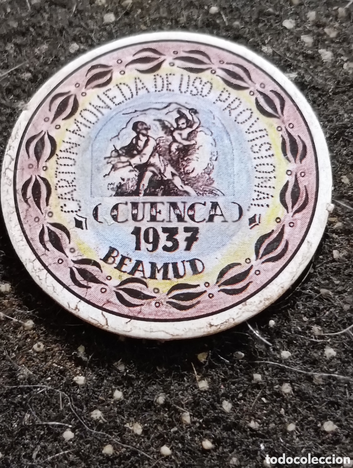 Monedas locales: Cart&oacute;n moneda de BEAMUD (CUENCA) 10 Cts 1937 De uso Provisional.