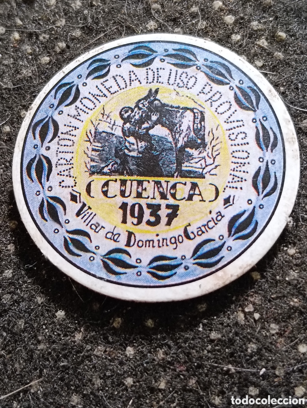 Monedas locales: Cart&oacute;n moneda de VILLAR DE DOMINGO GARC&Iacute;A (CUENCA) 40 Cts 1937 De uso Provisional.