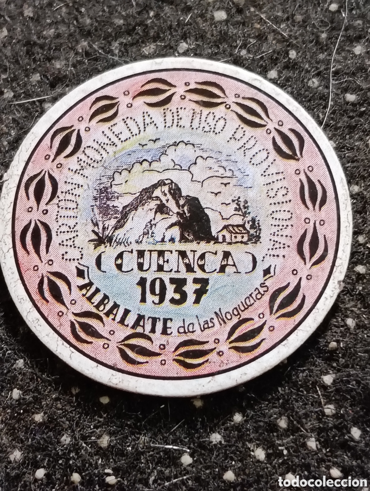 Monedas locales: Cart&oacute;n moneda de ALBALATE DE LAS HIGUERAS (CUENCA) 30 Cts 1937 De uso Provisional.