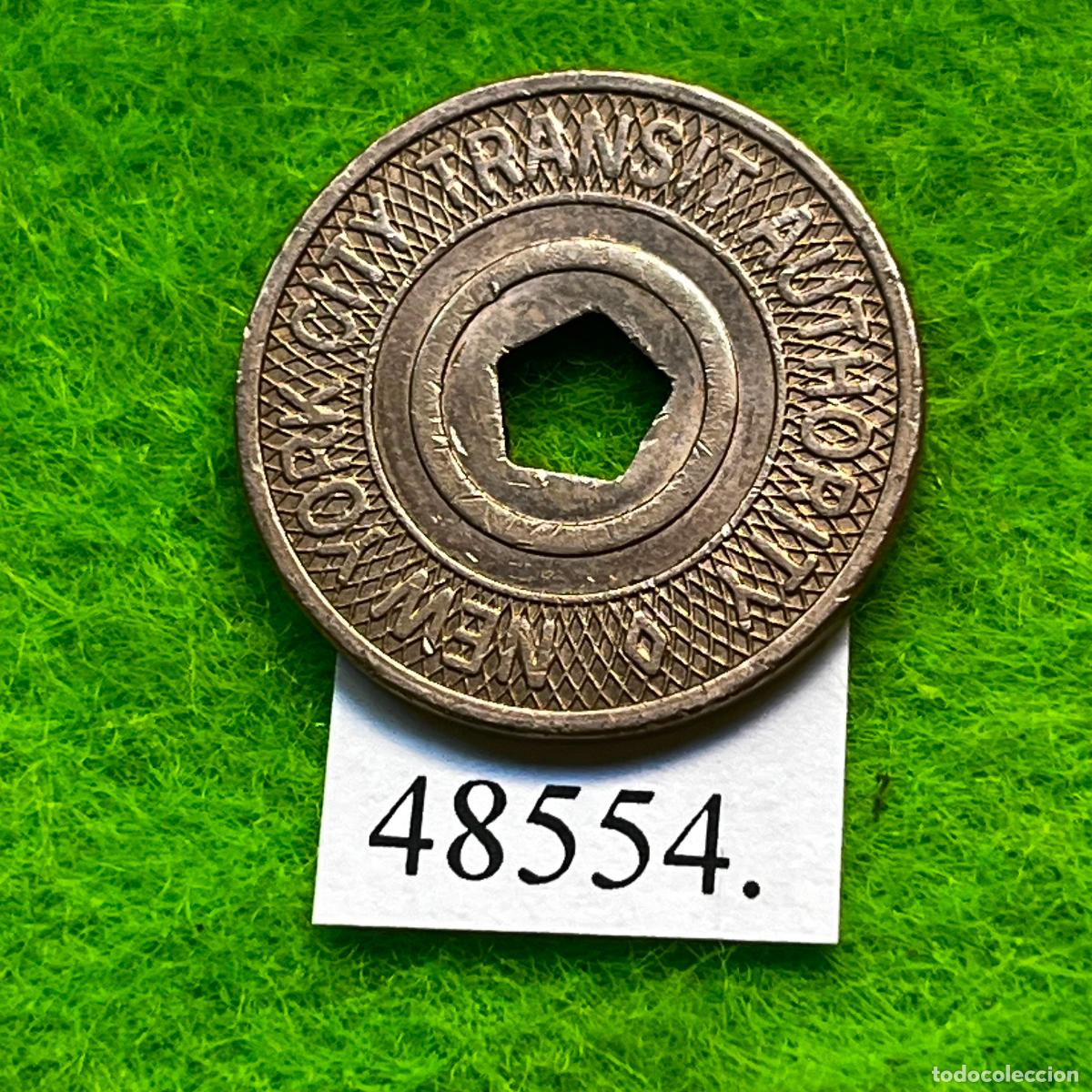 Monedas locales: Ficha Estados Unidos, Nueva York, transporte publico, USA , token, jeton