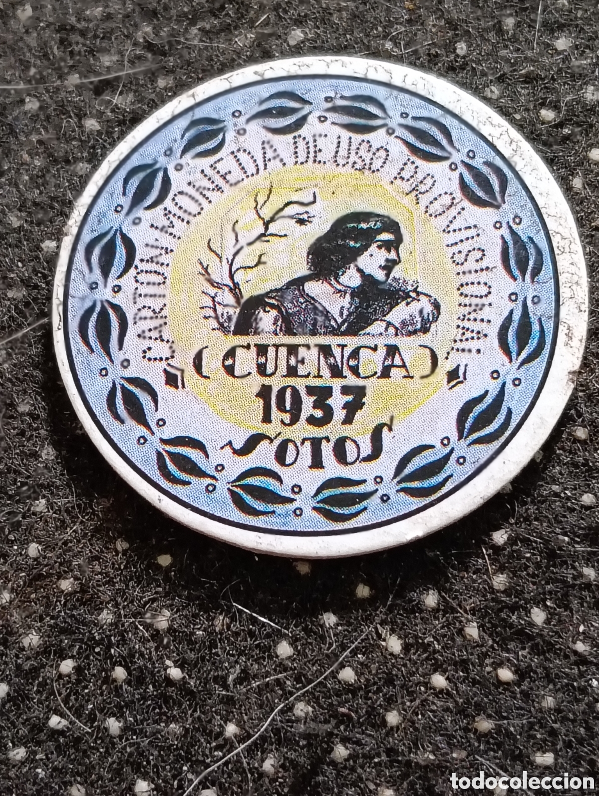 Monedas locales: Cart&oacute;n moneda de SOTOS (CUENCA) 30 Cts 1937 De uso Provisional.