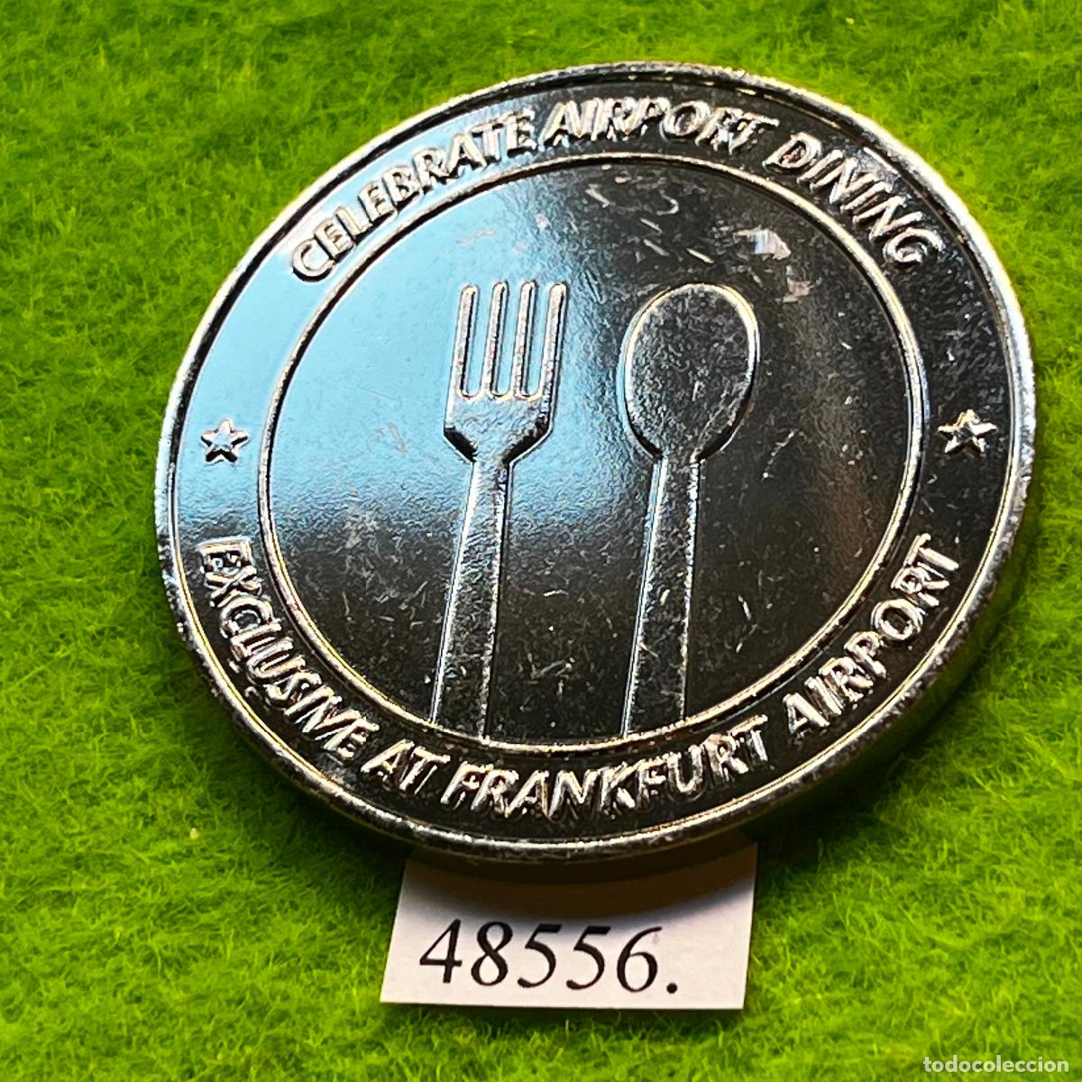 Monedas locales: Ficha Alemania, aeropuerto Frankfurt, token, jeton
