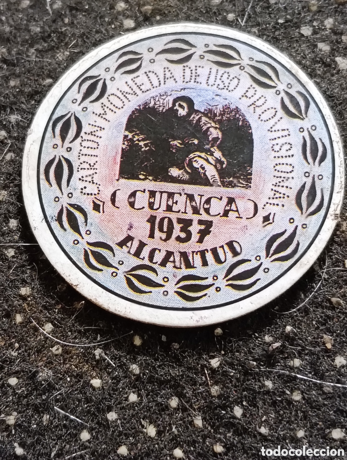 Monedas locales: Cart&oacute;n moneda de ALCANTUD (CUENCA) 10 Cts 1937 De uso Provisional.