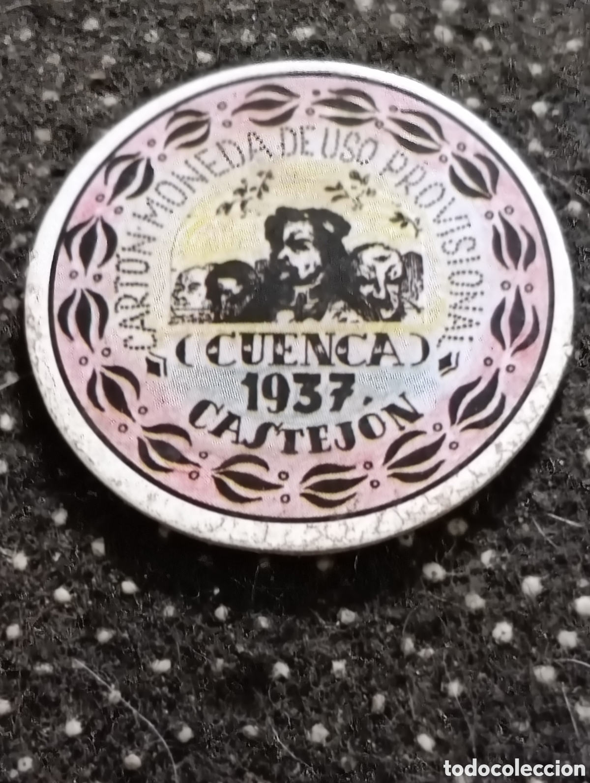 Monedas locales: Cart&oacute;n moneda de CASTEJON (CUENCA) 30 Cts 1937 De uso Provisional.