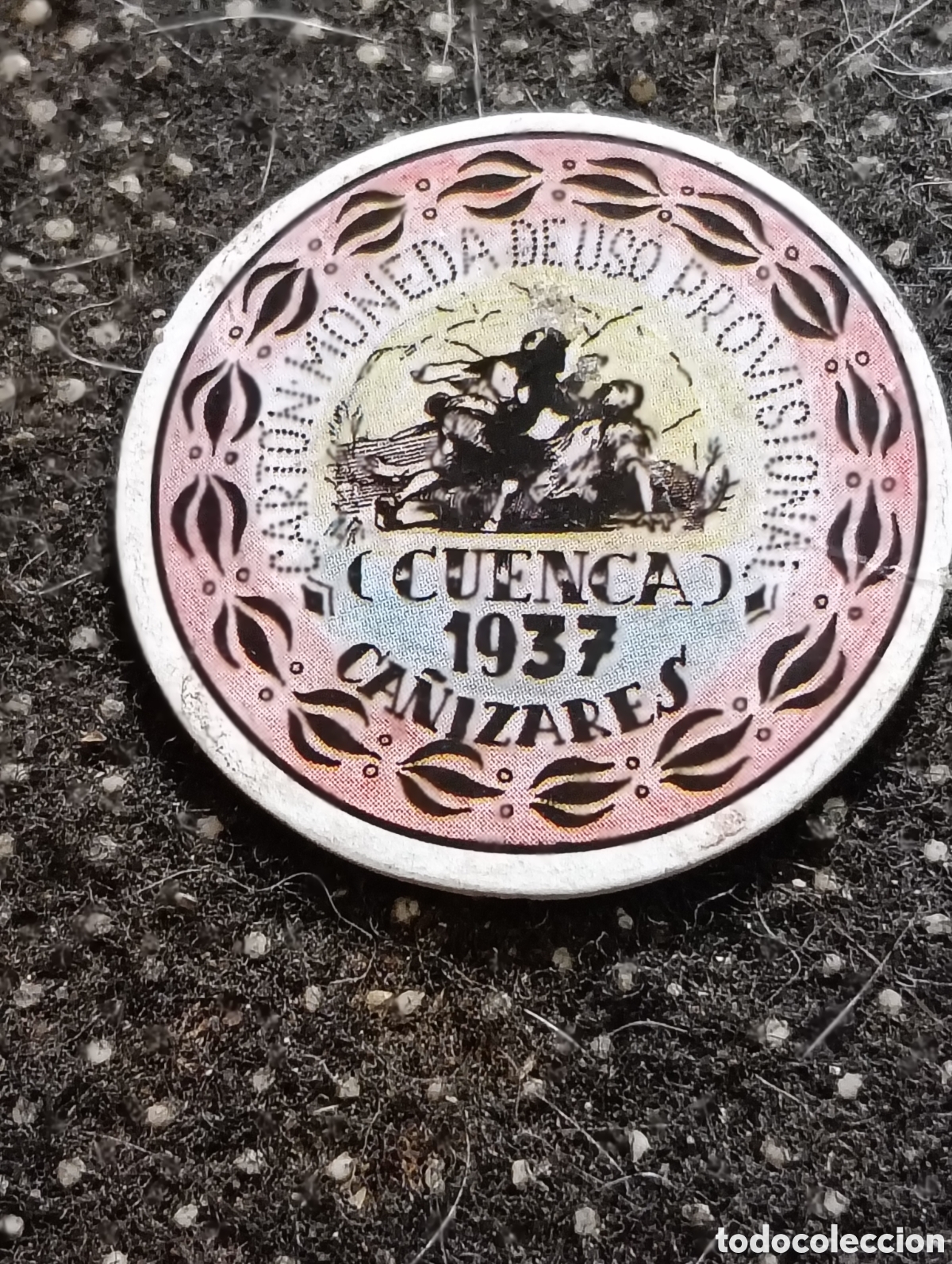Monedas locales: Cart&oacute;n moneda de CA&Ntilde;IZARES (CUENCA) 40 Cts 1937 De uso Provisional.