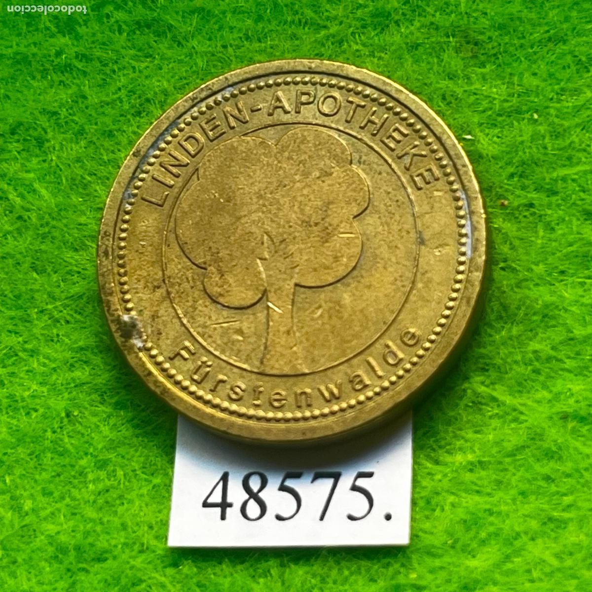 Monedas locales: Ficha Alemania, Linden, F&uuml;rstenwalde, Farmacia, apotheke, 2018, token, jeton