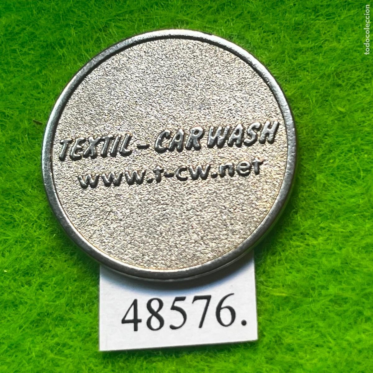 Monedas locales: ficha Alemania, TEXTIL-CARWASH, auto lavado, carwash , lavado tapicer&iacute;as, jet&oacute;n